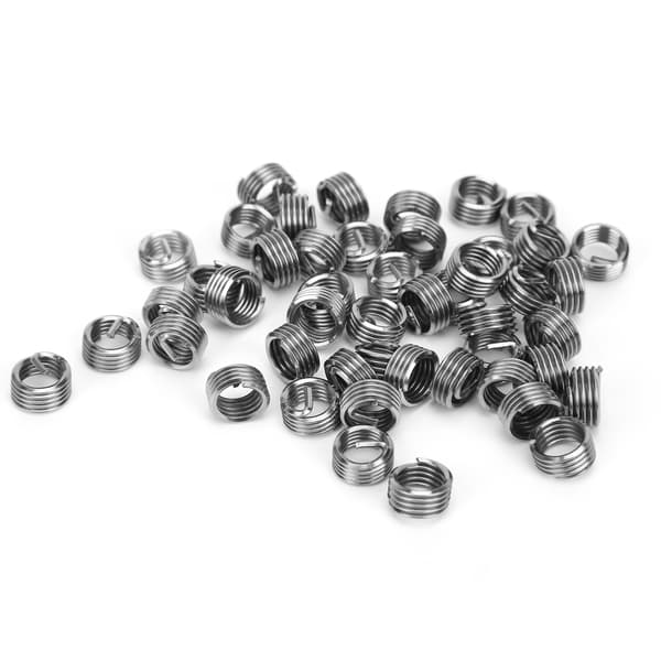50 stk. M8x1.25 stålgevindreparationsindsatser 1D trådspolekit hardwaretilbehør