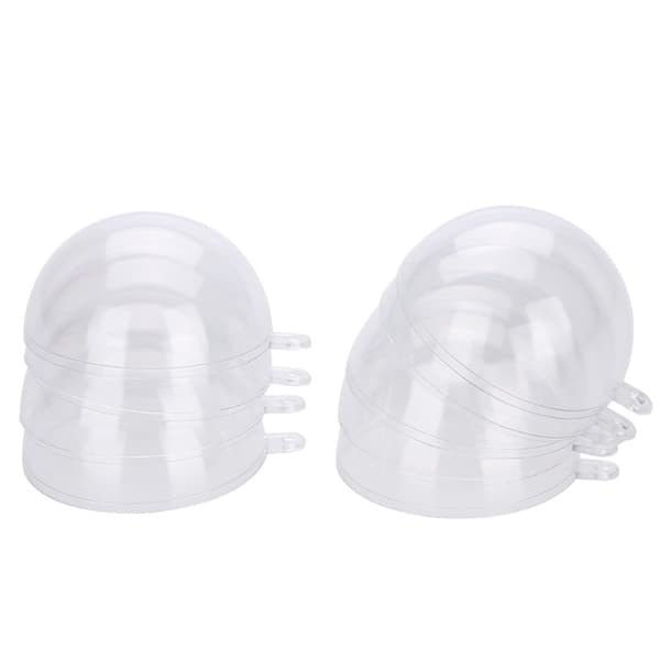 20 stk. fyldbare klare plastkugler til bryllups- og julepynt (10 cm)