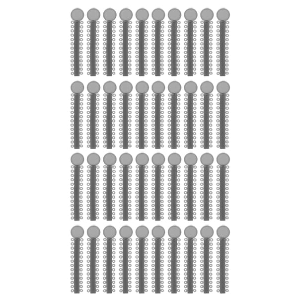 40 remsor ortodontiska elastomera ligaturer Ortodontiska O-ringar Tandställningsgummiband Typ2