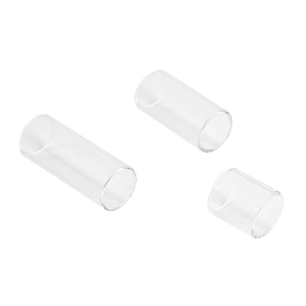 3-pack gitarrslide i glas Fingerslider Instrumenttillbehör för framträdande