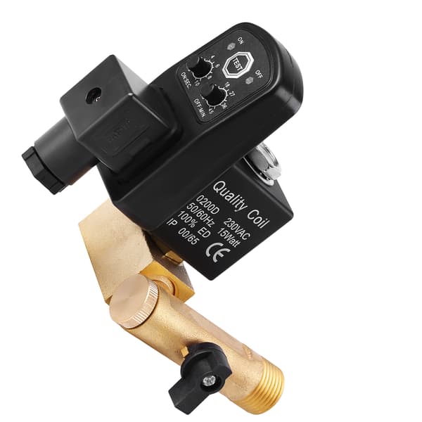 G1/2 DN15 Automatisk Elektronisk Timer Aftapningsventil til Kompressorkondens (230V AC)