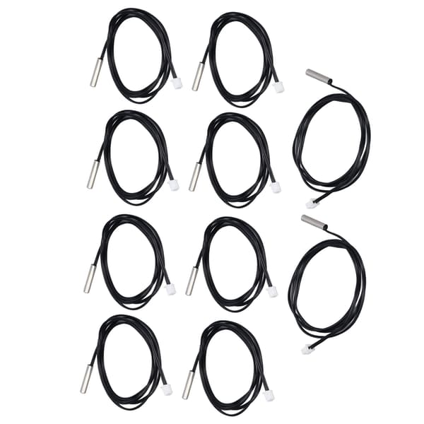 10 stk. NTC Termistor Temp Sensor Probe 5x25mm Cylindrisk Hoved 5K B3470