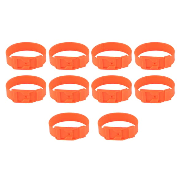 10 st orange boskapsidentifieringshalsband 36 cm boskapsmarkeringsringar lantbruksutrustning