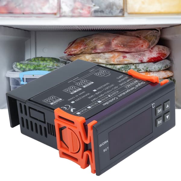 Termostat Digital Temp Controller AC220V 5A med LCD-display og probe