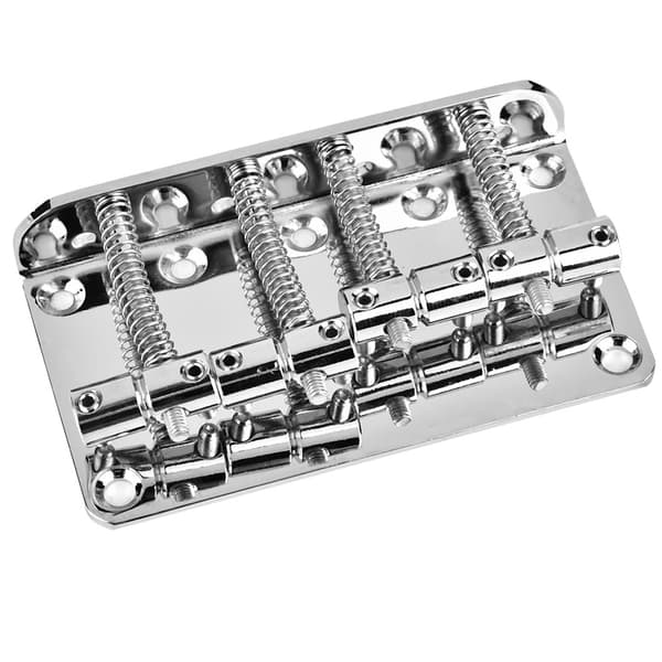 Professionell 4-strängad elbasgitarrställ i metall, silver