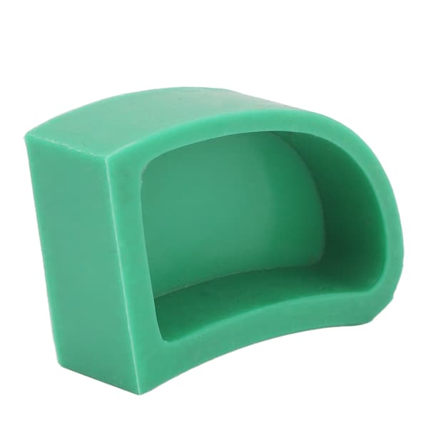 Dental silikon gipsmodell slitsad formare basformar avtrycksmaterialform grön vänster