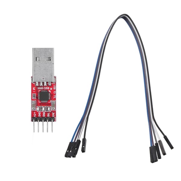 USB til TTL seriel adapter STC programmør hanstik med Dupont-kabler