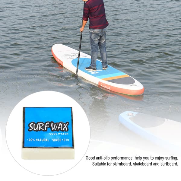 Premium Halkfri Surfvax för Surfbräda Skimboard Skateboard Blå