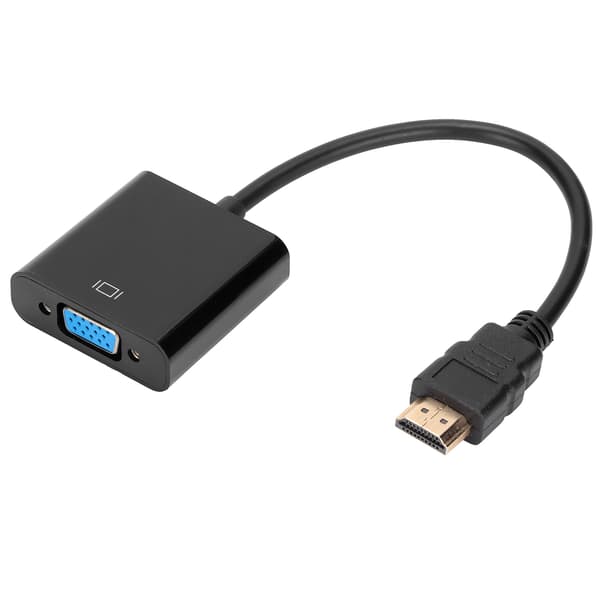 HD Multimedia Interface till VGA-omvandlare 1080P Kompakt ABS Videoadapter för bärbar dator 1 st