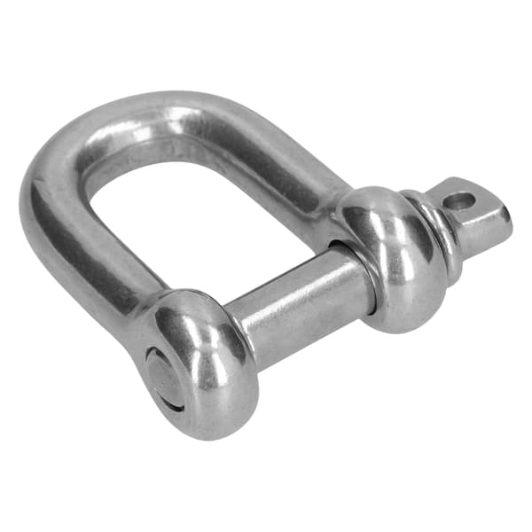 D-ring sjækel 304 rustfrit stål skrueboltforbindelse til marine, land, løft - 20 stk M4