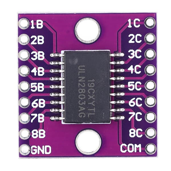 2 stk. ULN2803A Darlington Driver Board 50V Lilla Industriel Relæmodul
