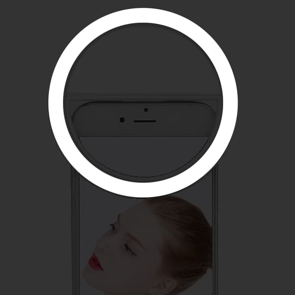 Mobiltelefon Fyldlys Dæmpbar LED Cirkellampe USB Genopladelig Live Streaming Lys