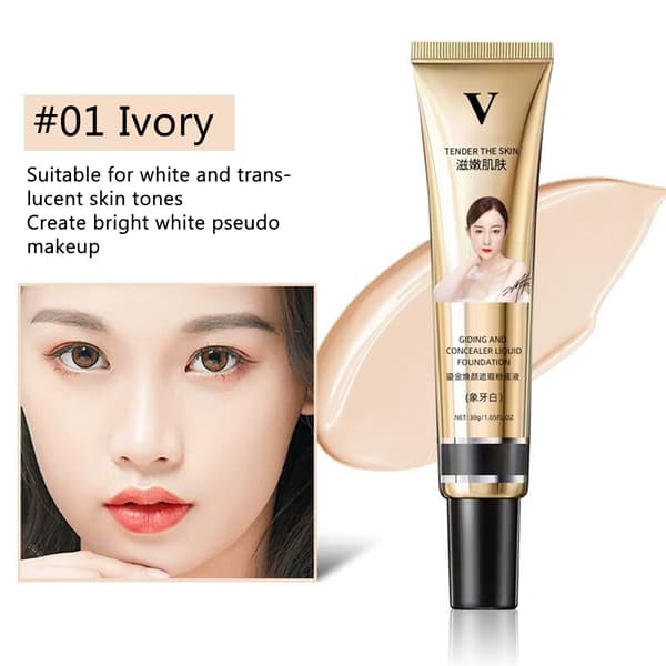 Flydende Fuld Dækning BB Creme Make Up Base Creme Concealer Langtidsholdbar Vandfast Flydende