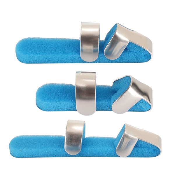 3 st metallfingerstöd svampfoder aluminiumlegering kungsblå lätt baseballfingerskena