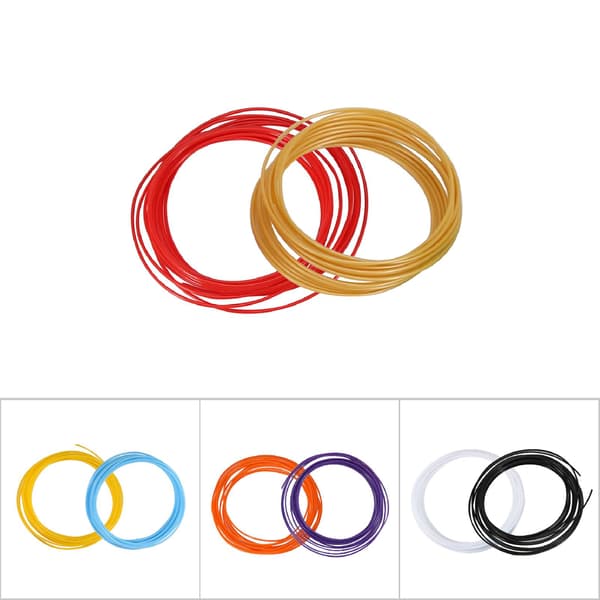 10 farver 5m/rulle 3D-printerpen filament PLA 1,75 mm plastforbrugsmateriale (PLA)