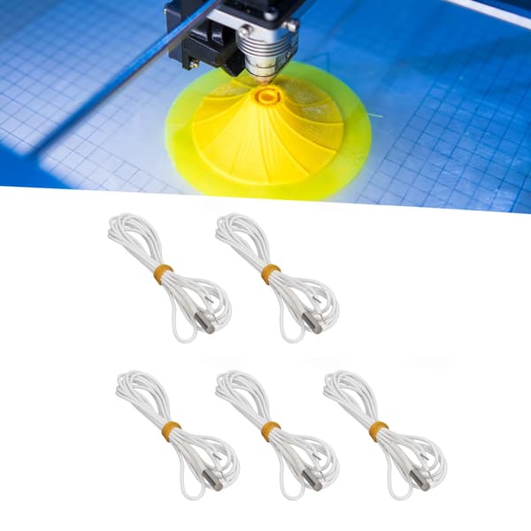 5 STK 70W 3D-printer varmelegemepatron, rustfrit stål og Ni-Cr-tråd, 24V 1M, Ender 3 erstatning