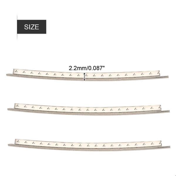 24 st koppargitarrbandtrådssats, 2,2 mm bred, som bild, för elgitarr, reservdelar för musiker