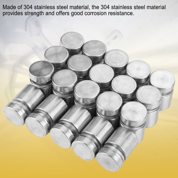 Skyltfästen i rostfritt stål 20-pack M16x20mm