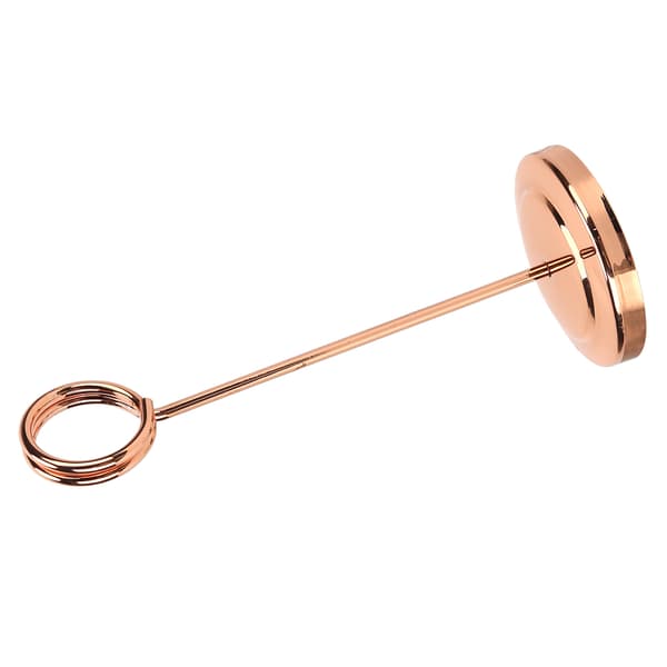 Bordnummerholder i rosaguld rustfrit stål, holdbar klips til hotelrestaurant, 15,5 cm