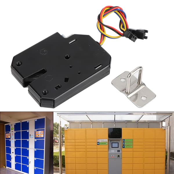 DC 12V 2A Elektromagnetisk Elektrisk Skabslås Boks Lås Stål Sort