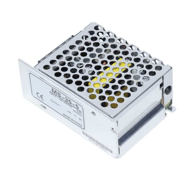 LED Driver 100-240VAC 35W Aluminium Strømforsyning MS-35-5 til LED Strips