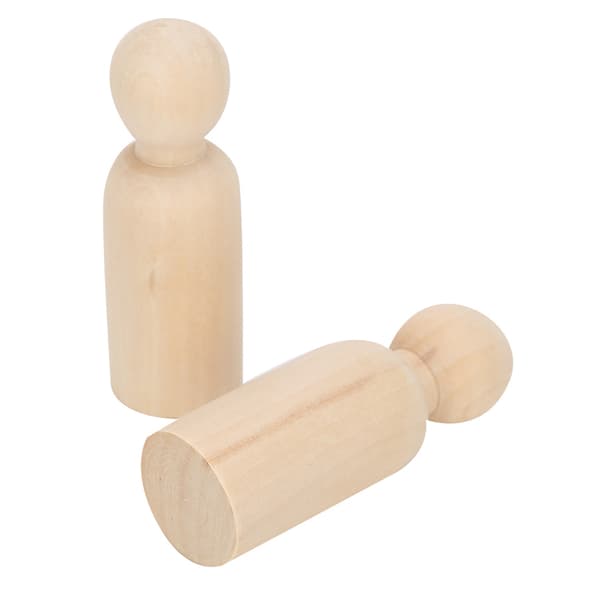 10 st 75 mm träpinnar, DIY målarleksaksfigurer för barnpyssel
