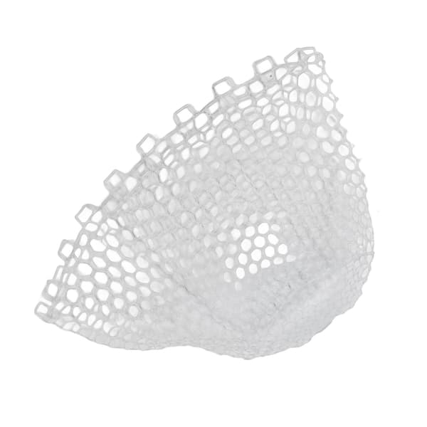 Sammenklappelig fluefiskenet fangstpose 47 cm dyb gummimasker til ørred laks