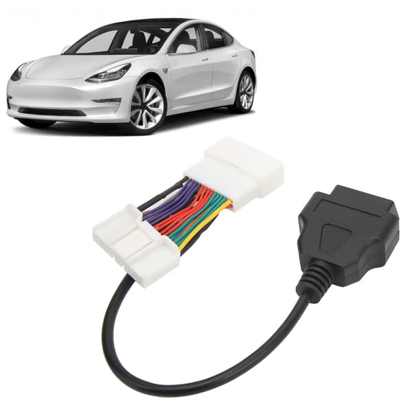 16-bens OBD2-adapterkabel Diagnosestikudskiftning til Tesla Model 3 Y 2019-2021