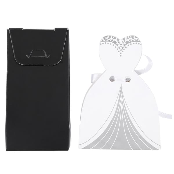 Elegant Romantisk Box Godis Gåva Bröllopsfest Dekoration, 2-pack