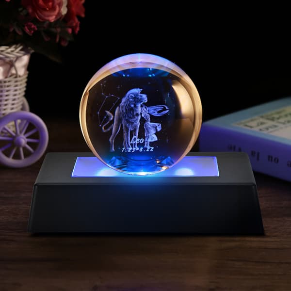 LED-displaybase farveskiftende lysstander med USB-kabel til 3D-krystalstatuer og smykker