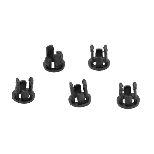 200-pak 5 mm sort plastik LED-holder klips panel fatning, diode base monteringsarmatur