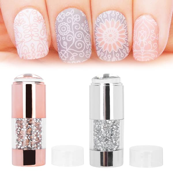 Neglekunststempler Professionel Silikone Dobbeltendet Negle Manicure Stempler Forsegling til Kvinder
