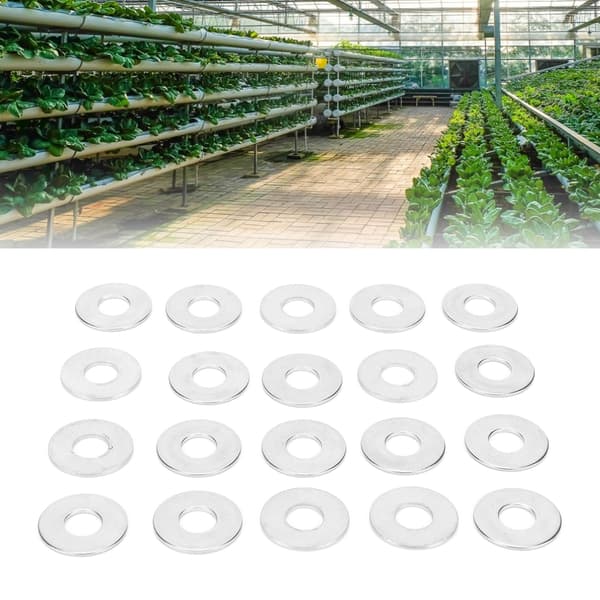 20 st/förpackning 304 brickor i rostfritt stål M6 packning för växthustillbehör