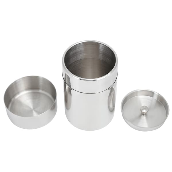 Bärbar 304 Rostfritt Stål Förseglad Te Blad Förvaringsburk, Kaffebönbehållare, 400ml