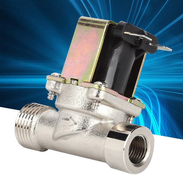 2-vägs elektrisk magnetventil i mässing 12V DC normalt stängd 1/2\" NPT