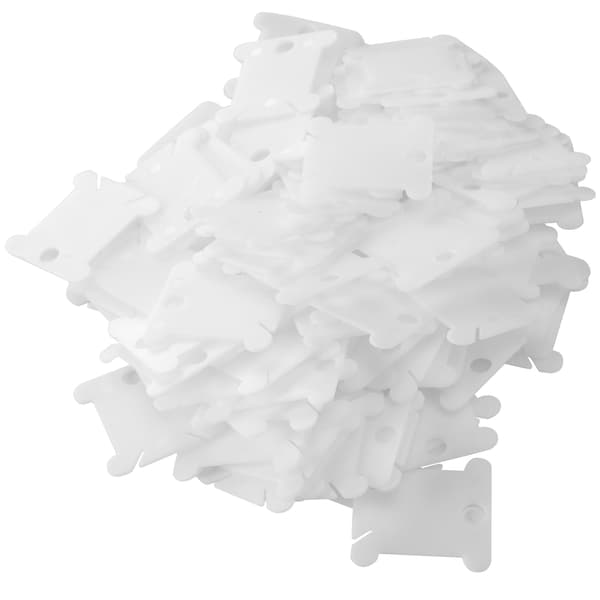 100 stk. trådvinder i plast til korssting, broderi og syning