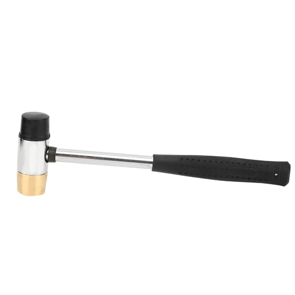 Sort guitarplastikhammer messing- og gummihoved ukulele-tilbehør musikinstrument