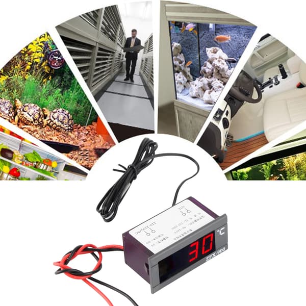 ZFX-900 Digital Termostat LED Display med Probe til Kølediske 220V