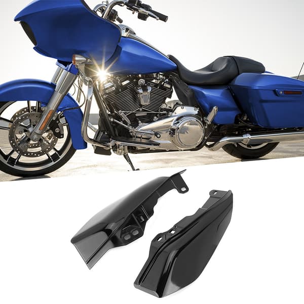 Motorcykel varmeskjold midterramme luftafleder passer til Freewheeler 2017-2019 (blank sort)