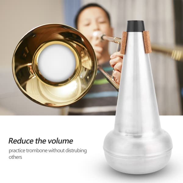 Professionel Tenor Trombone Mute Øvelsesdæmper Lyddæmper Tilbehør