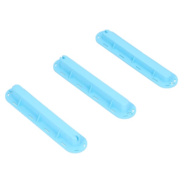 Surfbräda Fenbox Plugg Kit - 3-pack Plast Roderkanalbas med Skruvar, Blå
