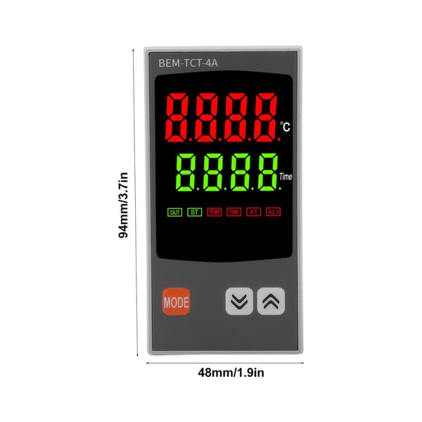 PID Temperaturregulator 7-segments LED Termostatregulator, AC 100-240V, Industriell Utrustning