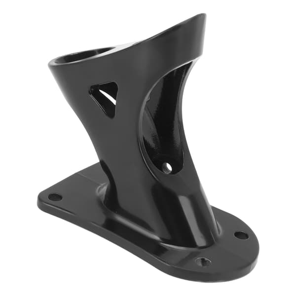 Flaggstångsfäste i aluminiumlegering, svart utomhusväggställ, 1 tums innerdiameter