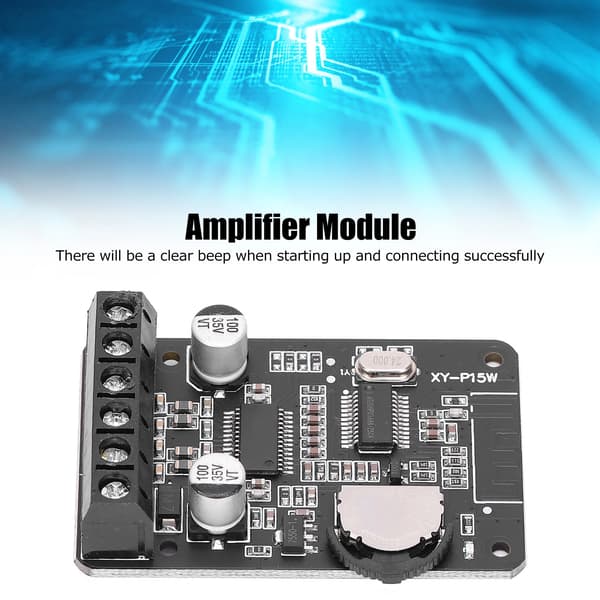 Bluetooth Stereo Effektförstärkarkort 15W Digital Modul HiFi Elektronisk Komponent