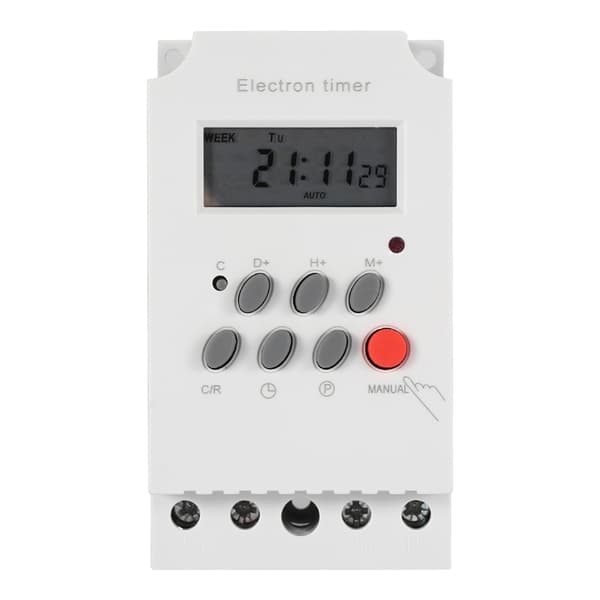 KG316T-II 30A Digital Timerrelä, 110V AC Programmerbar Strömbrytare, Elektronisk Tidskontroll