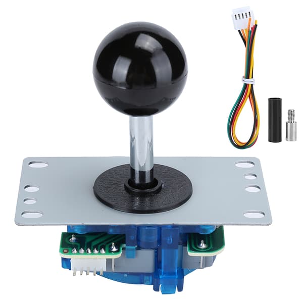 Arcade Joystick Gaming Console Controller, Højfølsom Lag-fri Kamp Pad, Sort Tilføjelse