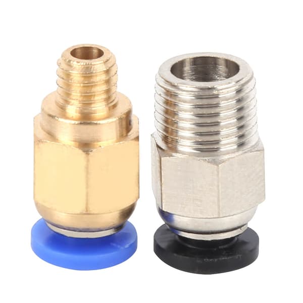 20 stk. PC4-M10/M6 lige push-fit pneumatiske fittings til Bowden 3D-printerekstruder