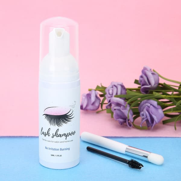 50 ml Lanthome øjenvipperenser Ikke-irriterende øjenvippeforlængershampoo Mild øjenvippeskum