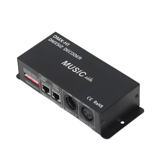 4-kanals DMX512-dekoder justerbar RGB LED-dæmpercontroller til barer, hoteller, ædru barer 8A