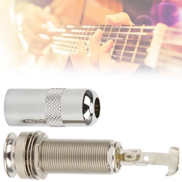 1/4 tomme gevind cylinder guitar endpin til remlås og bastilbehør